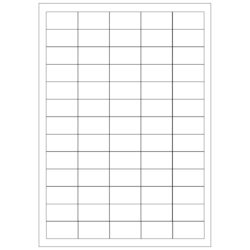Print etikety 38.1x21.2mm biele
