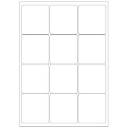 Print etikety 66x70mm biele