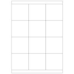 Print etikety 70x67.7mm biele