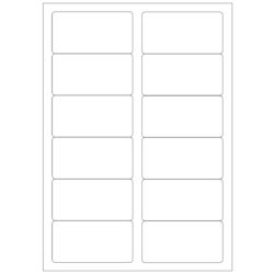 Print etikety 88.9x46.5mm biele