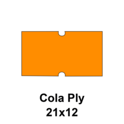 Cenovkové etikety Cola PLY 21×12 oranžové
