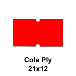 Cenovkové etikety Cola PLY 21x12 červené
