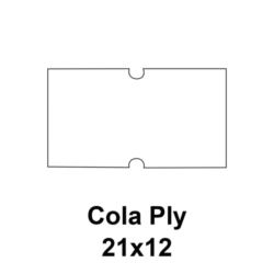 Cenovkové etikety Cola PLY 21×12 biele