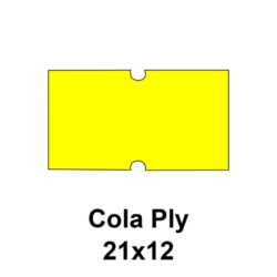 Cenovkové etikety Cola PLY 21×12 žlté
