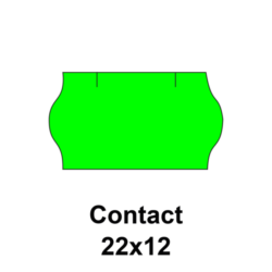 Cenovkové etikety Contact 22×12 zelené