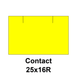 Cenovkové etikety CONTACT 25x16R žlté