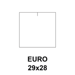 Cenovkové etikety Euro 29x28 biele