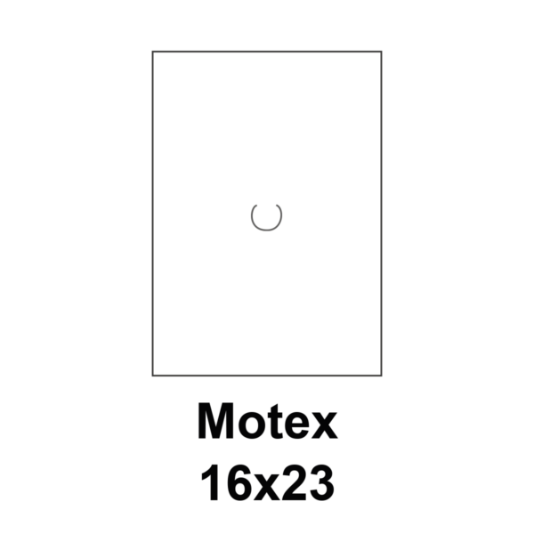 Cenovkové etikety Motex 16x23 biele
