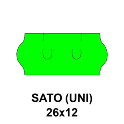 Cenovkové etikety Sato 26×12 zelené