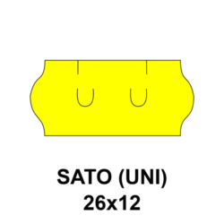 Cenovkové etikety Sato 26×12 žlté