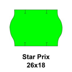 Cenovkové etikety Start Prix 26×18 zelené