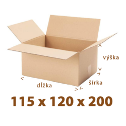Kartónová krabica 115x120x200 3VVL