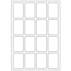 Print etikety A6 22x33 mm, biele