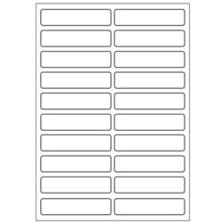 Print etikety A6 48x11 mm, biele