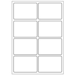 Print etikety A6 48x33 mm, biele
