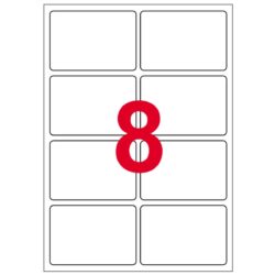 Print etikety A6 48x33 mm, biele