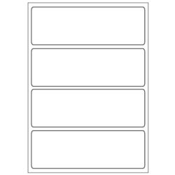 Print etikety A6 99x33 mm, biele